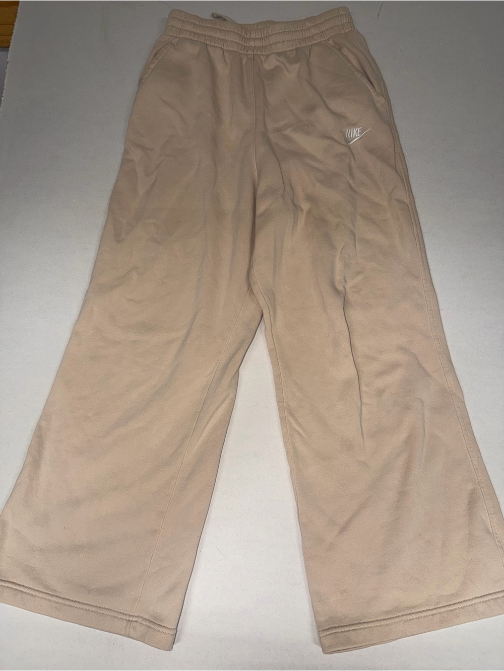 Nike Beige Wide Leg Sweatpants Size XL